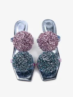 KLAPKI Z OZDOBNYMI POMPONAMI HEGO'S Milano