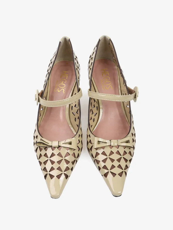 LAKIEROWANE SZPILKI MARY JANE HEGO'S Milano