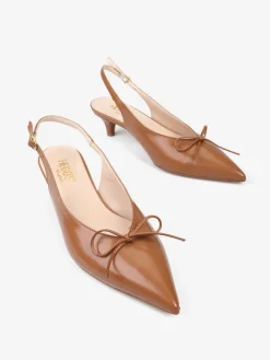 LAKIEROWANE SZPILKI Z ODKRYTĄ PIĘTĄ HEGO'S Milano