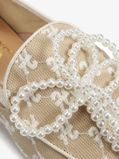 MOKASYNY Z KOKARDĄ Z PEREŁ HEGO'S Milano