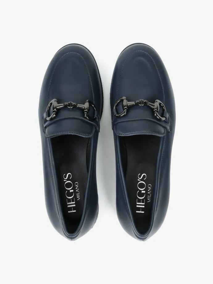 MOKASYNY Z METALOWĄ OZDOBĄ HEGO'S Milano