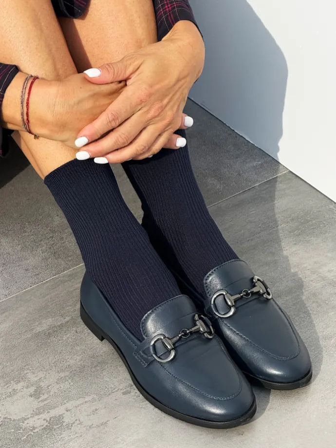 MOKASYNY Z METALOWĄ OZDOBĄ HEGO'S Milano