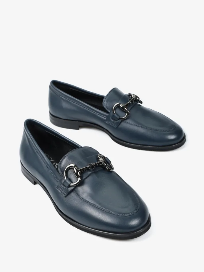 MOKASYNY Z METALOWĄ OZDOBĄ HEGO'S Milano