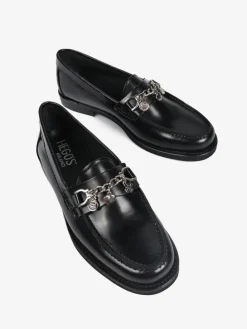 MOKASYNY Z OZDOBNYM ŁANCUCHEM HEGO'S Milano