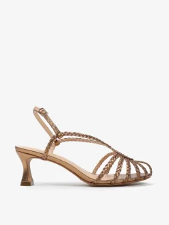 SANDAŁY NA NISKIM OBCASIE HEGO'S Milano