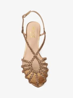 SANDAŁY NA NISKIM OBCASIE HEGO'S Milano