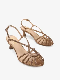 SANDAŁY NA NISKIM OBCASIE HEGO'S Milano