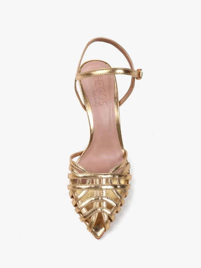 SANDAŁY Z CIENKIMI PASKAMI HEGO'S Milano