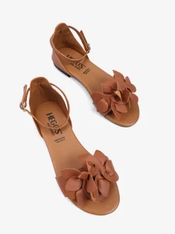 SANDAŁY Z OZDOBNYMI KWIATAMI HEGO'S Milano