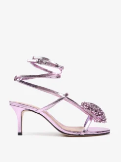 SANDAŁY Z OZDOBNYMI POMPONAMI HEGO'S Milano