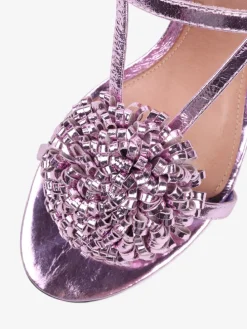 SANDAŁY Z OZDOBNYMI POMPONAMI HEGO'S Milano