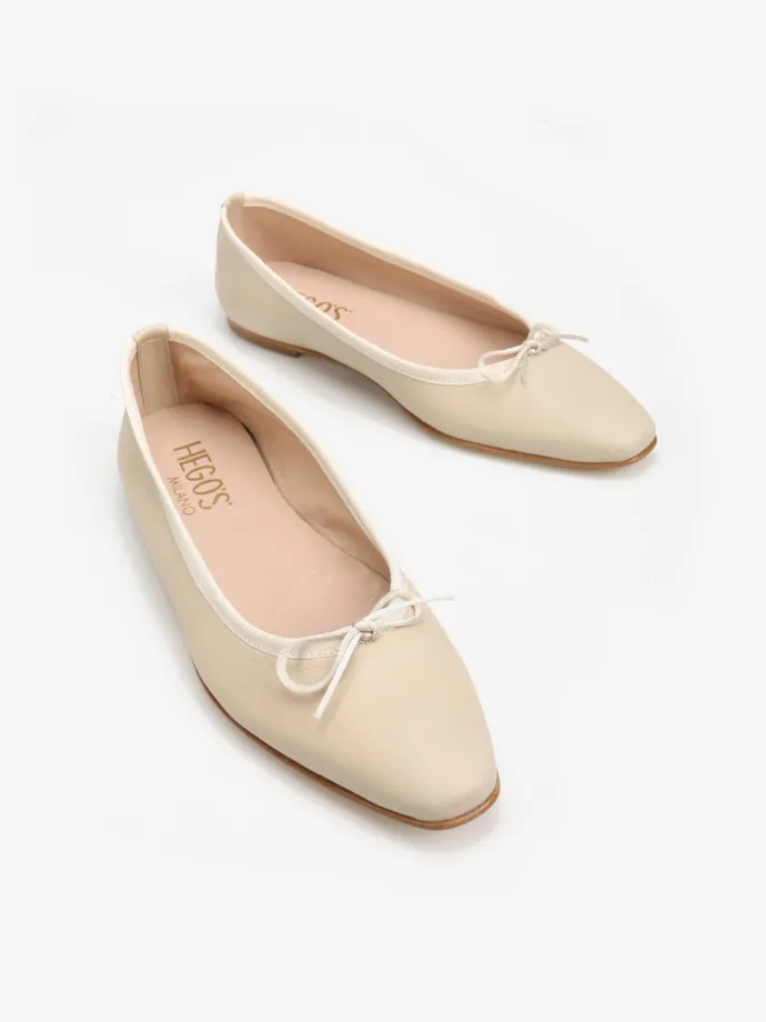 SKÓRZANE BALERINY HEGO'S Milano