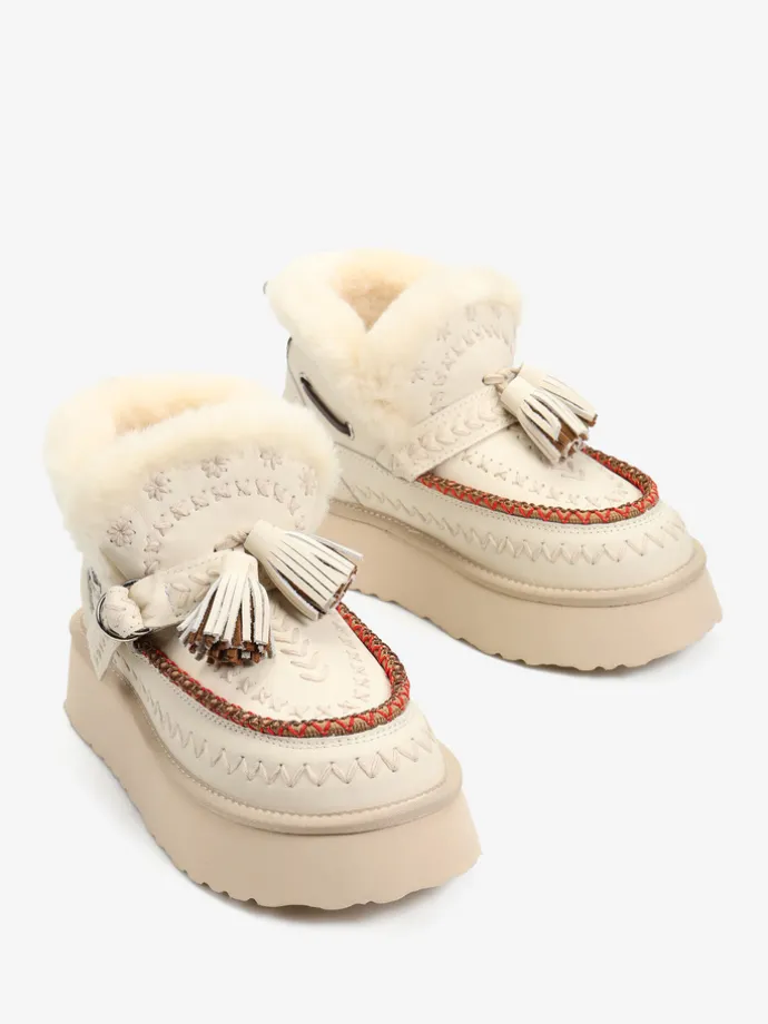 SKÓRZANE ŚNIEGOWCE NANKU