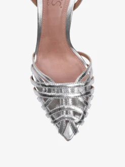 SREBRNE SANDAŁY NA SZPILCEHEGO'S Milano