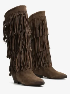 ZAMSZOWE KOZAKI Z FRĘDZLAMI HEGO'S MILANO