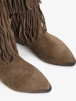 ZAMSZOWE KOZAKI Z FRĘDZLAMI HEGO'S MILANO