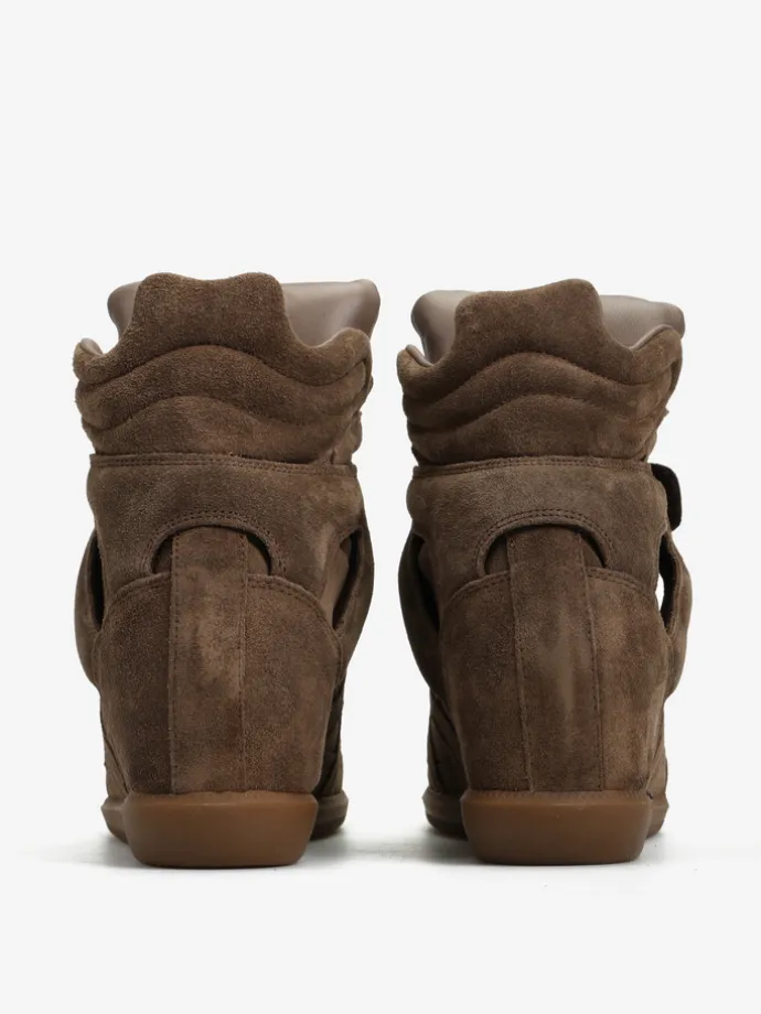 ZAMSZOWE SNEAKERSy Z UKRYTĄ KOTURNĄ HEGO'S MILANO