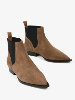 ZAMSZOWE SZTYBLETY NA PŁASKIEJ PODESZWIE HEGO'S MILANO