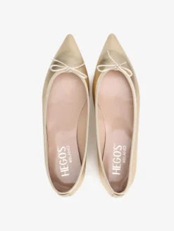 ZŁOTE BALERINY HEGO'S Milano